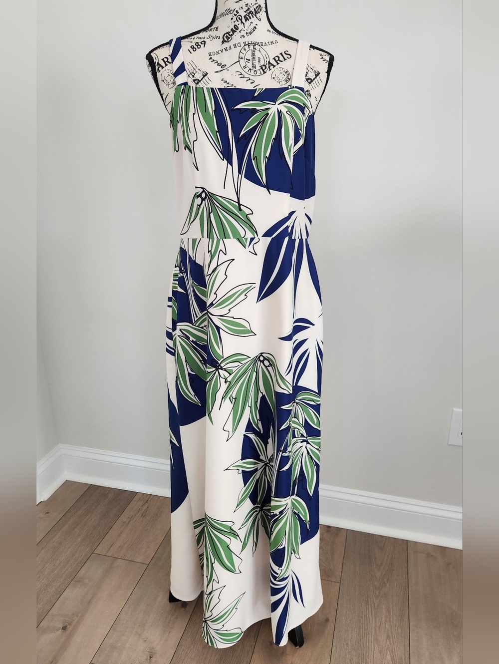 Maggy London Palm Print Maxi
